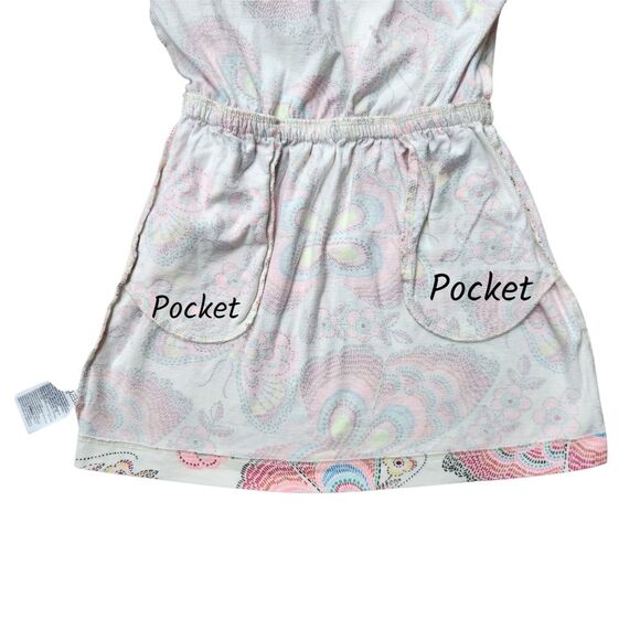 GAP Kids Multicolor Butterfly Patterned  Girls Dress 100% Cotton Size 4T (XS) - Picture 9 of 12